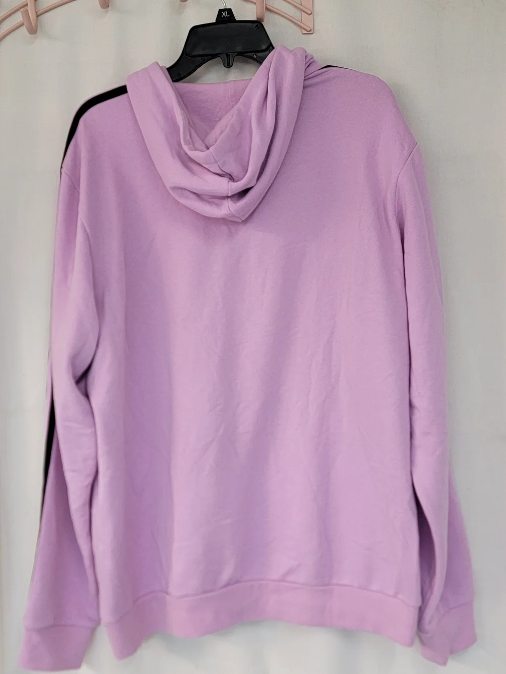 adidas Men's Lilac Hoodie with Black Logo